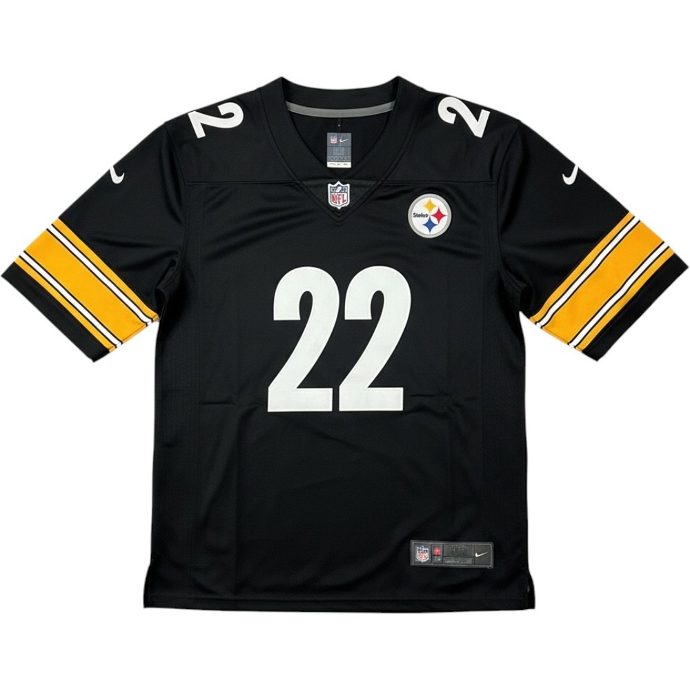 Nike Pittsburgh Steelers Najee Harris 22 Stitched NFL Jersey Black Mens Large